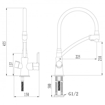 Lemark Comfort LM3070C смеситель для кухни с подключением к фильтру с питьевой водой