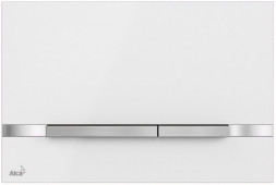 AlcaPlast Flat STRIPE-WHITE Клавиша смыва (Белый)
