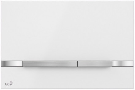 AlcaPlast Flat STRIPE-WHITE Клавиша смыва (Белый)