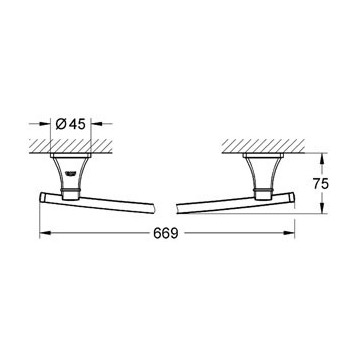 Grohe Grandera 40629000 Полотенцедержатель