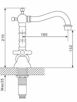 Gappo G1163-6 Смеситель для раковины