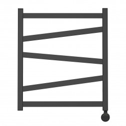 Point Феникс PN15156BE П5 500x600 Полотенцесушитель электрический левый/правый, черный