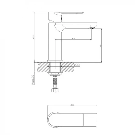 Haiba HB12505 Смеситель для раковины с гигиеническим душем