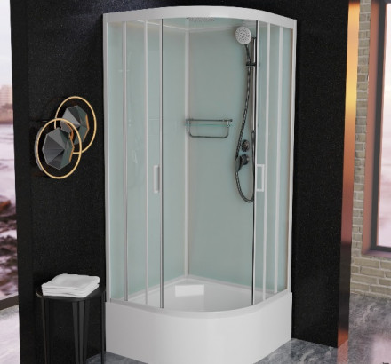 Frank F409/2 White Душевая кабина 90x90