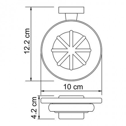 Wasserkraft Lippe K-6529 Мыльница стеклянная