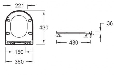 Jacob Delafon E23280-00 крышка-сиденье soft close