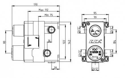 E.C.A 102166301EX Скрытая часть на 3 режима