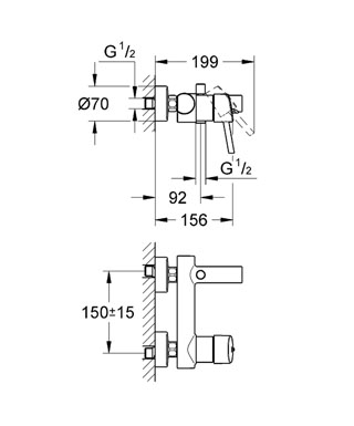 Grohe Concetto 32211001 Смеситель для ванны