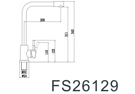 Fmark FS26129 смеситель для кухонной мойки
