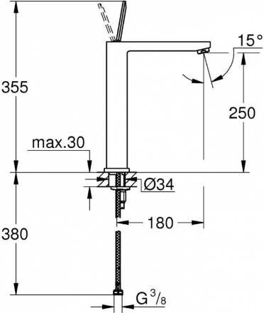 Grohe Eurocube Joy 23661000 смеситель для раковины
