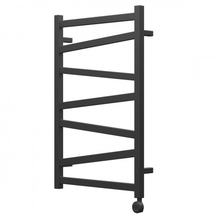 Point Феникс PN15158BE П7 500x800 Полотенцесушитель электрический левый/правый, черный