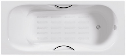 Delice Malibu DLR 230608R-AS Ванна чугунная 170х70 с противоскользящим покрытием и отверстиями под р