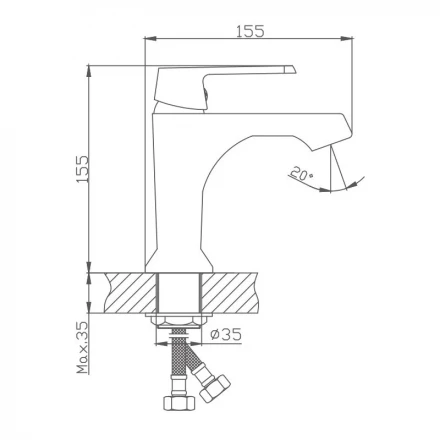 Haiba HB10804 Смеситель для раковины