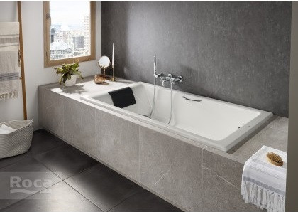 Roca Belice 175x85 233550000 Чугунная ванна c ручками и подголовником