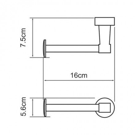 Wasserkraft Isen К-4096 Держатель туалетной бумаги