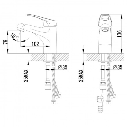 Lemark Omega LM3116C смеситель для раковины и биде