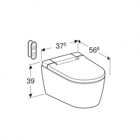 Geberit AquaClean Sela 146.224.21.1 подвесной унитаз-биде