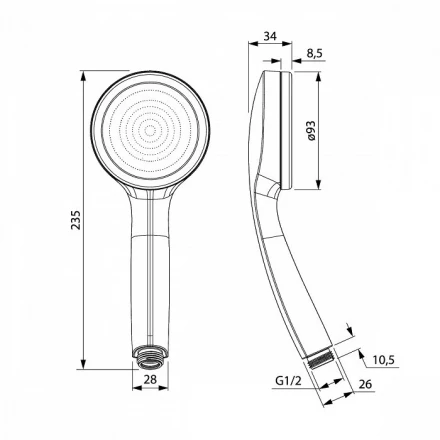 Iddis SPA1F00i18 душевая лейка