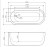 Belbagno BB11-1500 Акриловая ванна 150x70 левая