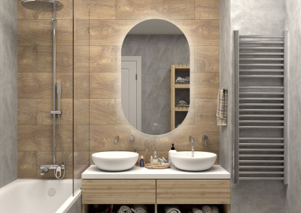 Континент Fleur medium 650x110 зеркало