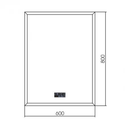 Azario Эдисон LED-00002807 Зеркало бесконтактный сенсор 600х800