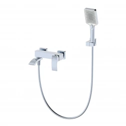 Wonzon &amp; Woghand Fit WW-88639009-CR Смеситель для ванны с душем черный матовый