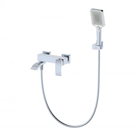 Wonzon &amp; Woghand Fit WW-88639009-CR Смеситель для ванны с душем черный матовый