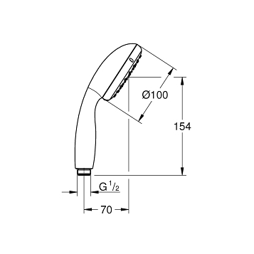 Grohe Tempesta New 100 27923001 Ручной душ