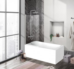 BelBagno UNO-V-1-80/150-C-Cr душевая душевая шторка на ванну на ванну