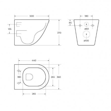 BelBagno Sfera-Tor BB046CH-TOR Унитаз подвесной (чаша)
