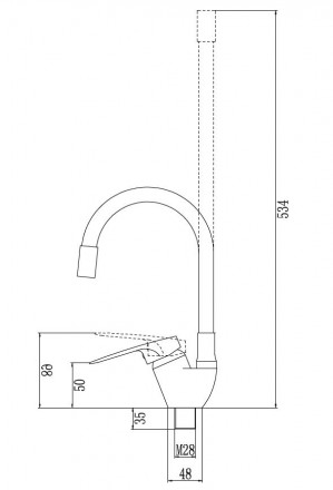 Fmark FM4104-02 смеситель с гибким цветным изливом для кухонной мойки