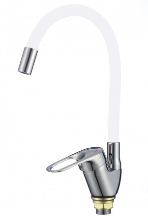 Fmark FM4104-02 смеситель с гибким цветным изливом для кухонной мойки