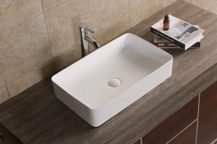 Milleau Miel MU7060C-GW Раковина накладная 60x37x13 белый глянец