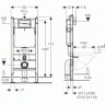 Geberit Duofix 458.125.11.1 инсталляция для подвесного унитаза с клавишей Delta 51 Geberit Duofix 458.125.11.1 инсталляция для подвесного унитаза с клавишей Delta 51