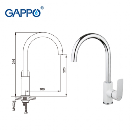Gappo G4048 Смеситель для кухни
