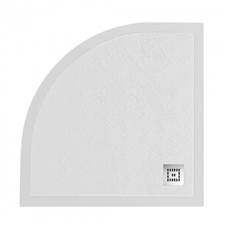 BelBagno UNO TRAY-MR-UNO-R-80-550-35-W-CR душевой поддон из искусственного мрамора в комплекте с сифоном