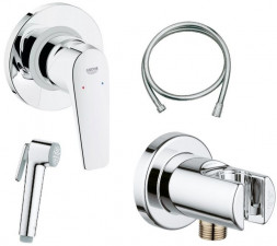 Grohe BauFlow 29328000 Смеситель для биде однорычажный встраиваемый лейка в комплекте хром