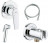 Grohe BauFlow 29328000 Смеситель для биде однорычажный встраиваемый лейка в комплекте хром