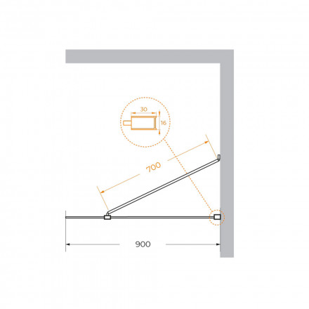 CEZARES SLIDER-VF-11-80/150-C-Cr душевая шторка на ванну
