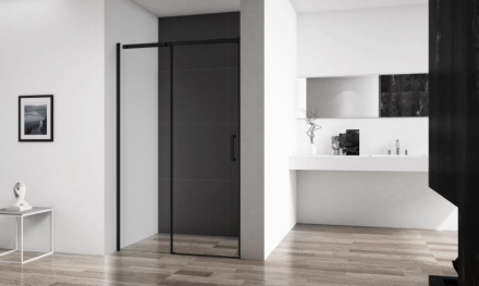 Belbagno ACQUA-BF-1-120-C-NERO Душевая дверь в нишу