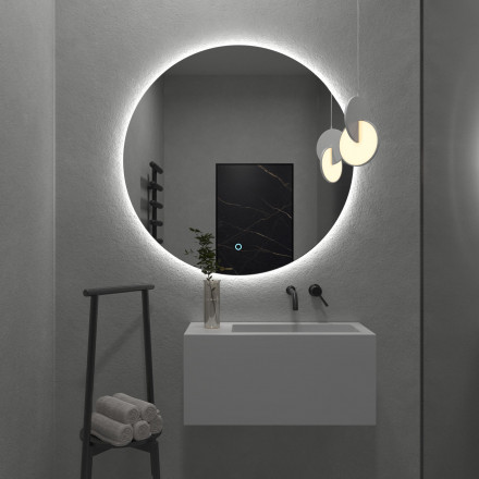 Onika Сола 70 с LED зеркало подсветкой, круглое