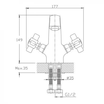 Haiba HB1018 Смеситель для раковины