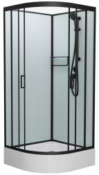 Frank F409/1 Black Душевая кабина 90x90 (без крыши)