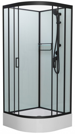 Frank F409/1 Black Душевая кабина 90x90 (без крыши)