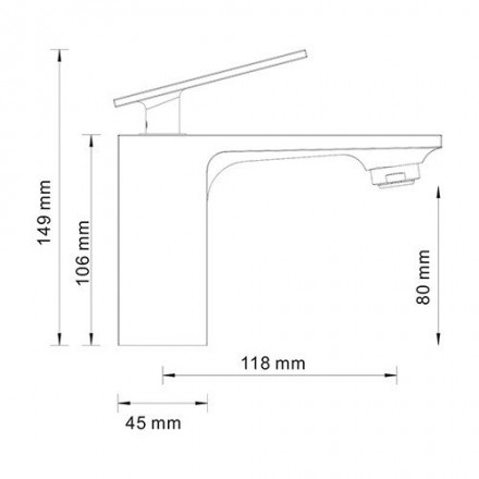 Wasserkraft Alme 1503 Смеситель для раковины