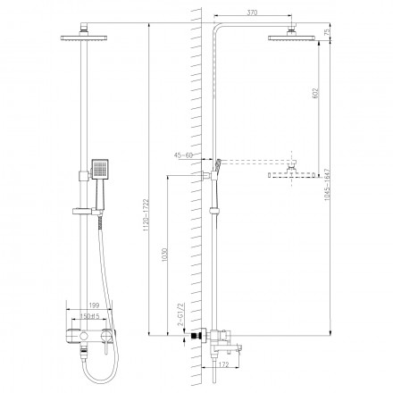 Lemark Tropic LM7004С Душевая стойка