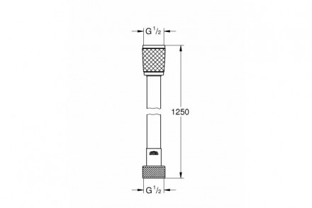 Grohe 45971001 Relexaflex Душевой шланг 1.25 м