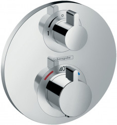 Hansgrohe Ecostat E 15758000 смеситель термостат с запорным/ переключающим вентилем (внешняя часть)