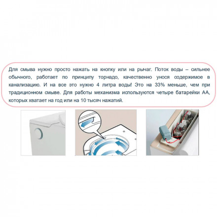 Santiline SL-5030 Унитаз напольный с импульсной системой смыва