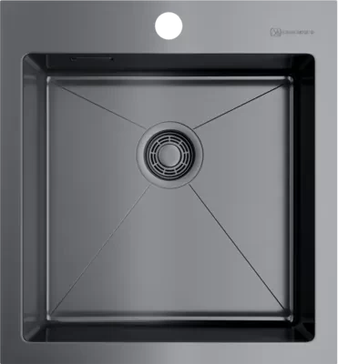 Omoikiri Akisame 46-GM мойка 460x510 вороненая сталь